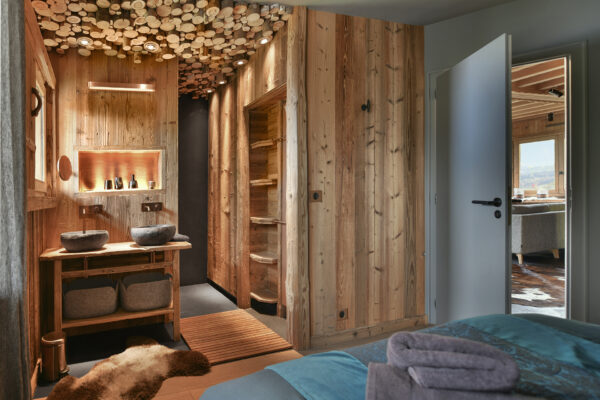 location chalet alpes du nord lit et salle de bains